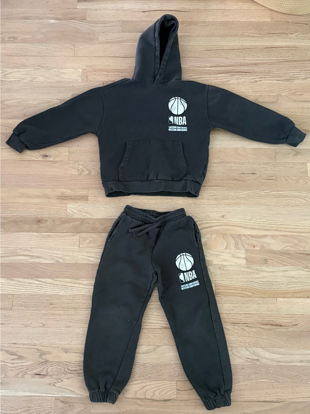 Zara Kids NBA Kids Brown Hoodie & Jogger Set - Size 9-10